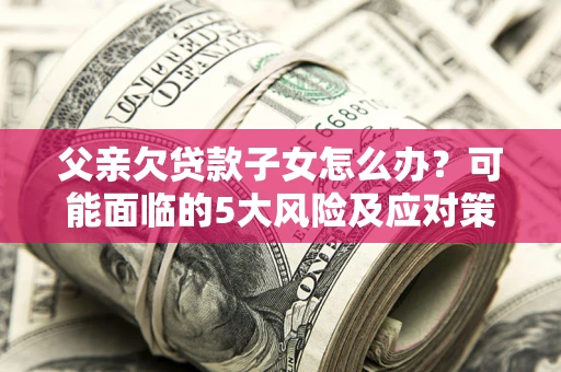 武汉父亲欠贷款子女怎么办？可能面临的5大风险及应对策略