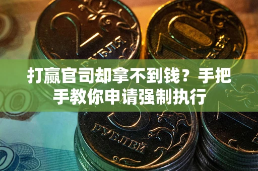 武汉打赢官司却拿不到钱？手把手教你申请强制执行
