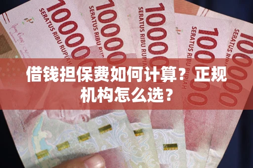 武汉借钱担保费如何计算？正规机构怎么选？