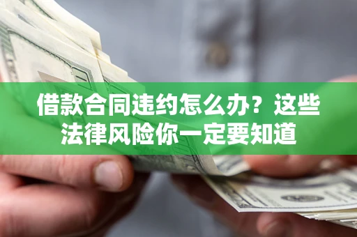 武汉借款合同违约怎么办？这些法律风险你一定要知道