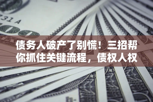 武汉债务人破产了别慌！三招帮你抓住关键流程，债权人权益不再缩水