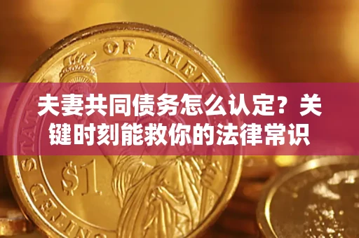 武汉夫妻共同债务怎么认定？关键时刻能救你的法律常识