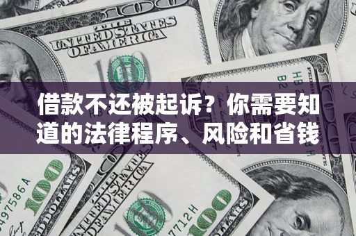 武汉借款不还被起诉？你需要知道的法律程序、风险和省钱技巧