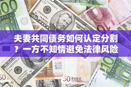 武汉夫妻共同债务如何认定分割？一方不知情避免法律风险必看！